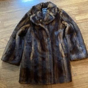 Incognita Faux Mink Coat